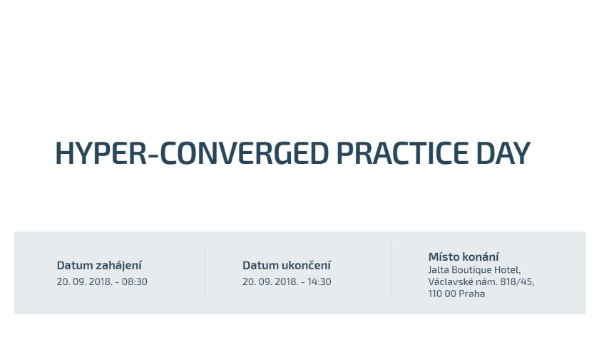 HYPER-CONVERGED PRACTICE DAY