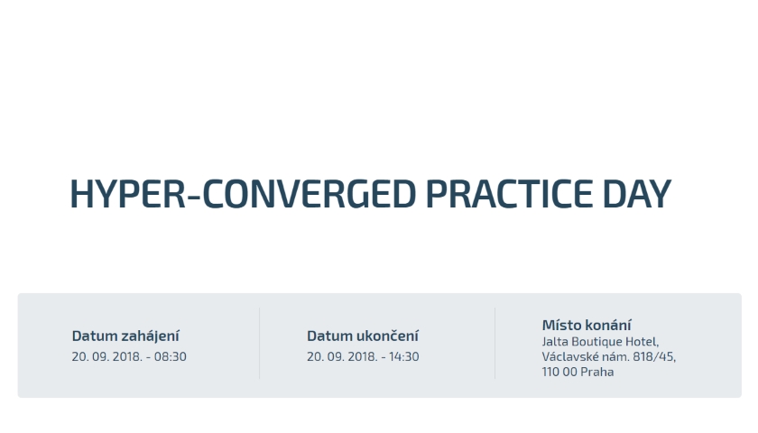HYPER-CONVERGED PRACTICE DAY