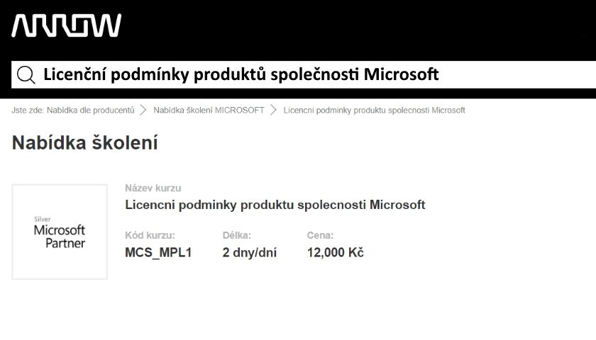Licenční podmínky produktů společnosti Microsoft