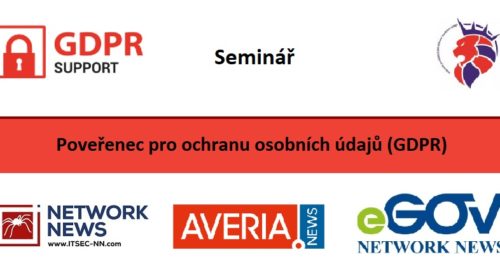 Pozvánka na seminář: Pověřenec pro ochranu osobních údajů (GDPR)